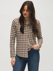 Geo Print Blouse