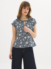 Printed Dolman Sleeve Blouse