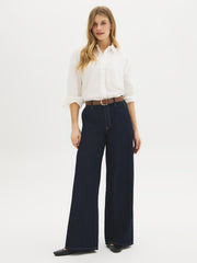 Linen-Blend Blouse