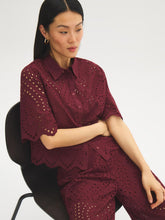Cotton Eyelet Embroidered Blouse