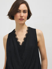 Lace Crossover Top
