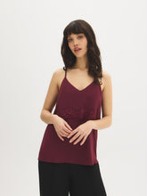 Lace Detail Crinkle Tank Top