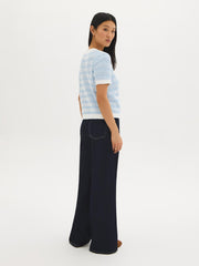 Two-Tone Chenille Sweater