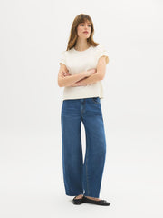 Cotton-Blend French Terry Top