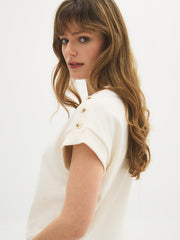 Cotton-Blend French Terry Top
