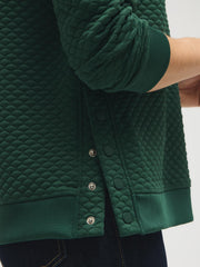 Quilted Tunic Sweatshirt