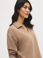 French Terry Johnny Collar Sweatshirt