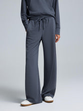Wide-Leg Ribbed Pants