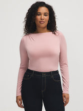 Boat Neck Asymmetrical Top