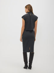 Mock Neck Cropped Top