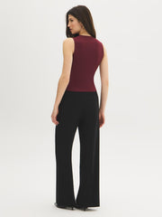 Double Layer Lace-Trim Top