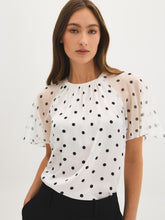 Mixed Media Printed Top