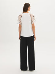 Mixed Media Printed Top