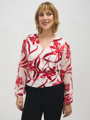 Floral V-Neck Top