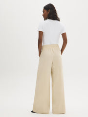 Linen-Blend Wide-Leg Pants