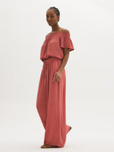 Crinkle Gauze Wide-Leg Pants
