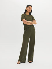 Crochet Wide-Leg Pants