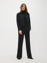 Wide-Leg Twill Pants