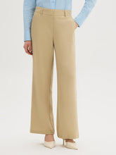 Wide-Leg Linen-Blend Pants