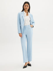 Mid-Rise Straight-Leg Pants