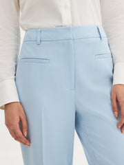 Mid-Rise Straight-Leg Pants