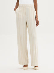 Striped Wide-Leg Pants