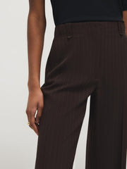 Striped Wide-Leg Pants