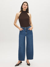 Cotton-Blend Barrel Jeans
