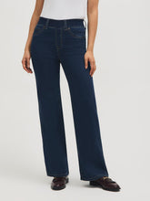 Cotton-Blend Wide-Leg Jeans