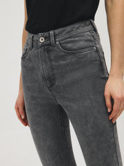 Cotton-Blend High-Waisted Skinny Jeans