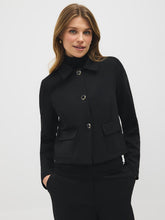 Cropped Twill Blazer