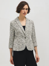 Cuffed Sleeve Boucle Blazer