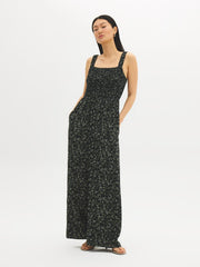 Printed Wide-Leg Jumpsuit