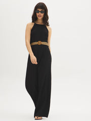 Halter Neck Wide-Leg Jumpsuit