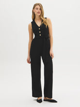 Straight-Leg Crepe Jumpsuit