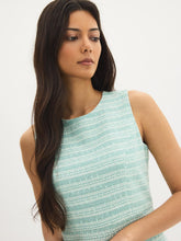 Boucle Mini Dress With Fringe Hem