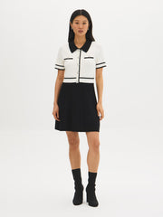 Colour Block Mini Sweater Dress