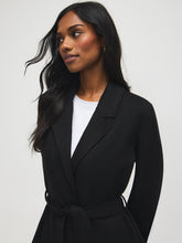 Faux Suede Mid-Length Coat