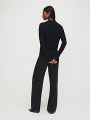 Johnny Collar Honeycomb Stitch Cardigan