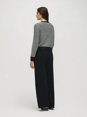 Tweed Button-Front Cardigan