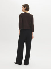 Pointelle Bolero Cardigan