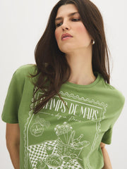 Cotton-Blend Graphic Tee