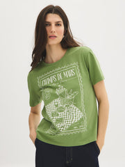 Cotton-Blend Graphic Tee