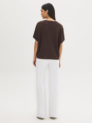 Eyelet Dolman Sleeve Top