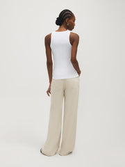Cotton-Blend Ribbed Tank Top