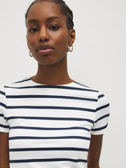 Striped Crew Neck T-Shirt