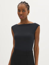 Double Layer Boat Neck Top
