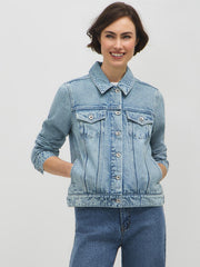 Cotton-Blend Jean Jacket