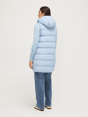 Long Hooded Puffer Vest