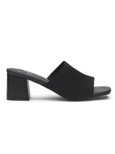Knit Block Heel Sandals